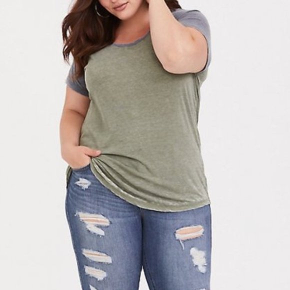 women's plus size baseball style tees